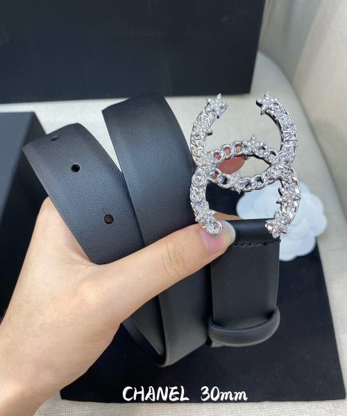 1:1 Replica Chanel Belt With Double C Buckle Black Women Belt