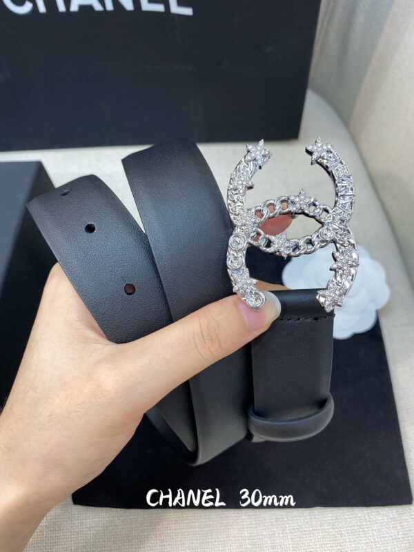 1:1 Replica Chanel Belt With Double C Buckle Black Women Belt