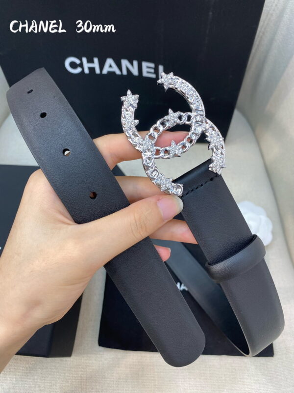 1:1 Replica Chanel Belt With Double C Buckle Black Women Belt