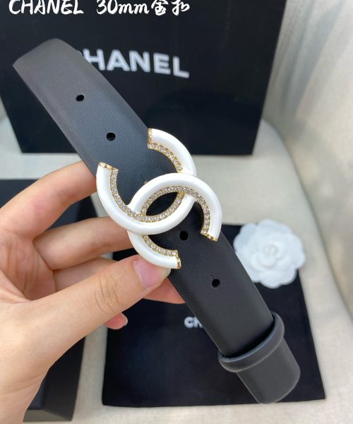 1:1 Replica Chanel Belt With Double C Buckle Black Women Belt