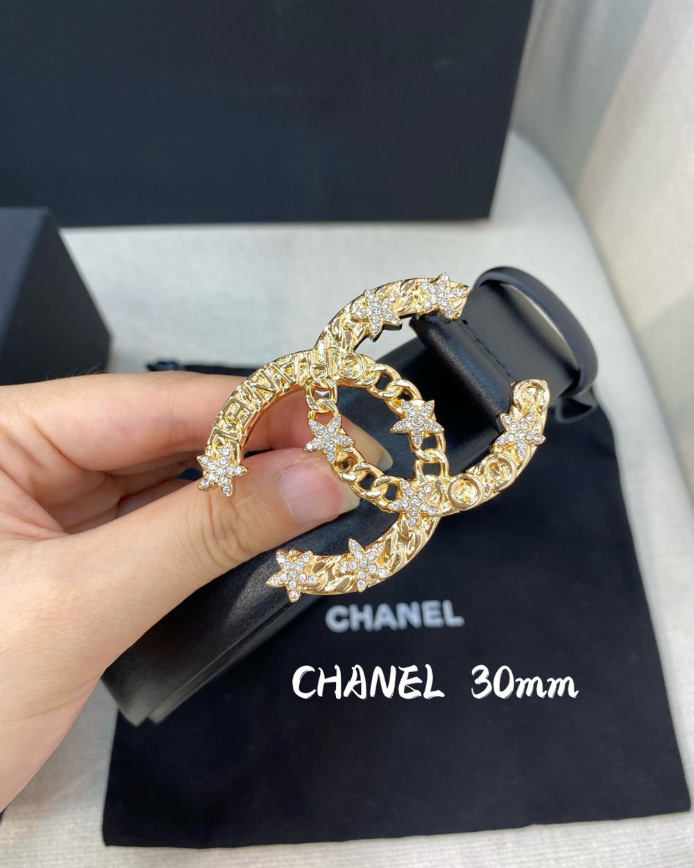 1:1 Replica Chanel Belt With Double C Buckle Black Women Belt