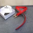 1:1 Replica Chanel Belt With Double C Buckle Red Women Belt