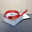 1:1 Replica Chanel Belt With Double C Buckle Red Women Belt