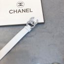 1:1 Replica Chanel Belt With Double C Buckle White Women Belt