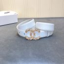 1:1 Replica Chanel Belt With Double C Buckle White Women Belt