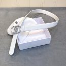 1:1 Replica Chanel Belt With Double C Buckle White Women Belt