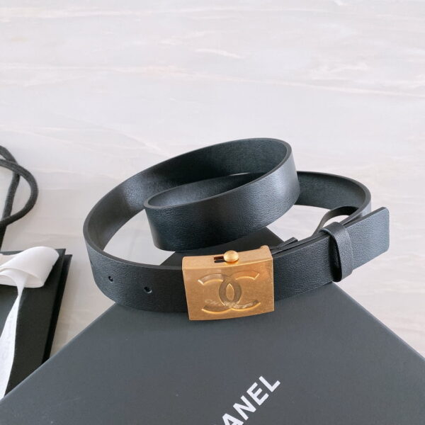 1:1 Replica Chanel Belt With Ribbon Buckle Black Women Belt