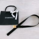 1:1 Replica Chanel Belt With Ribbon Buckle Black Women Belt