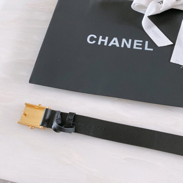 1:1 Replica Chanel Belt With Ribbon Buckle Black Women Belt