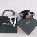 1:1 Replica Chanel Belt With Ribbon Buckle Black Women Belt