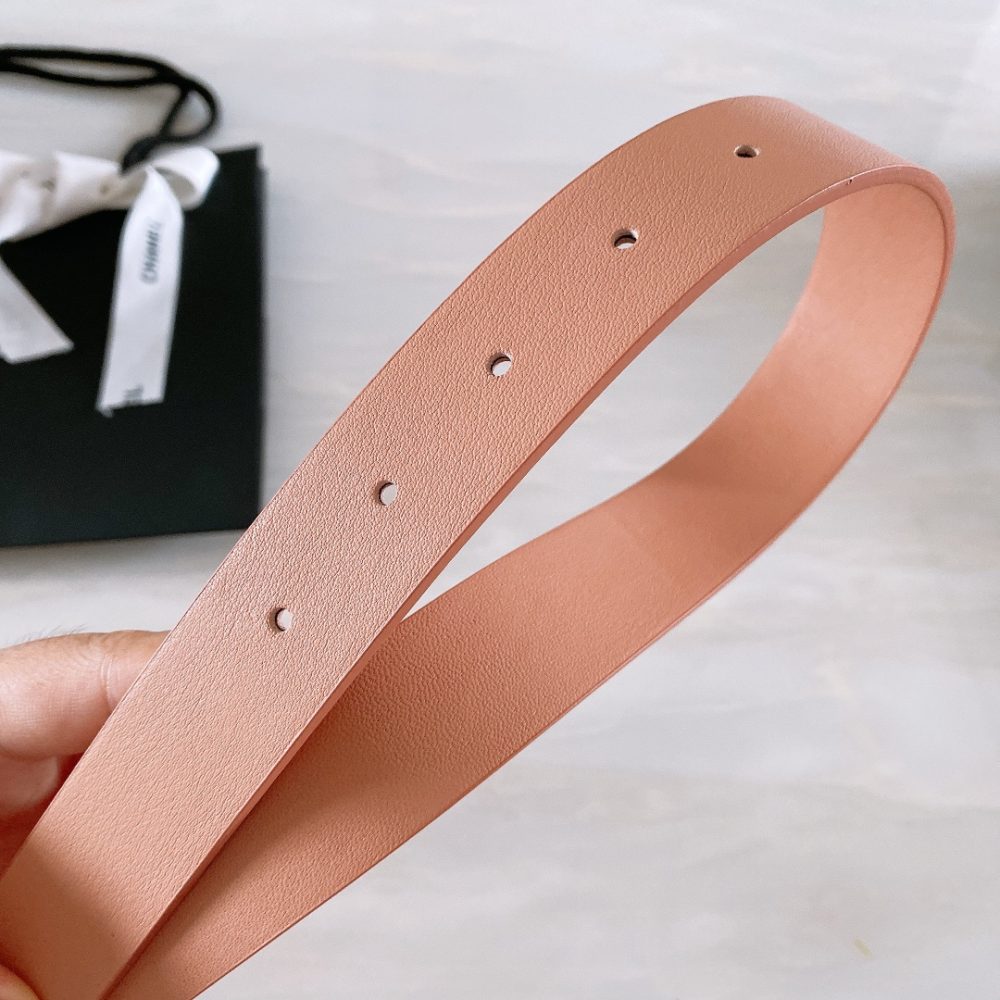 1:1 Replica Chanel Belt With Ribbon Buckle Dust Pink Women Belt - Image 6
