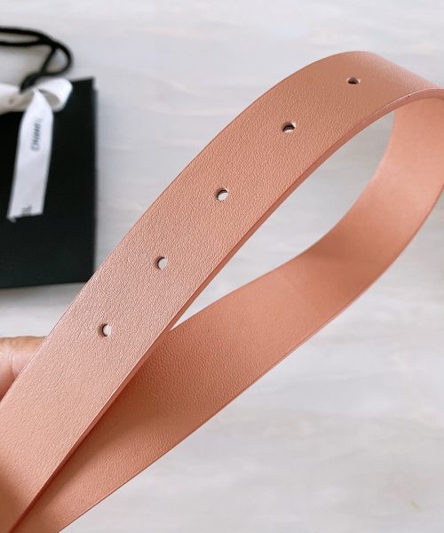 1:1 Replica Chanel Belt With Ribbon Buckle Dust Pink Women Belt