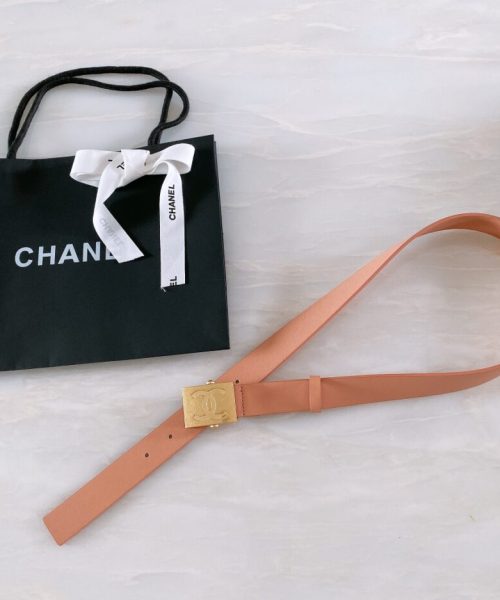 1:1 Replica Chanel Belt With Ribbon Buckle Dust Pink Women Belt