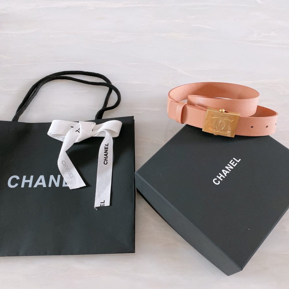 1:1 Replica Chanel Belt With Ribbon Buckle Dust Pink Women Belt - Image 5