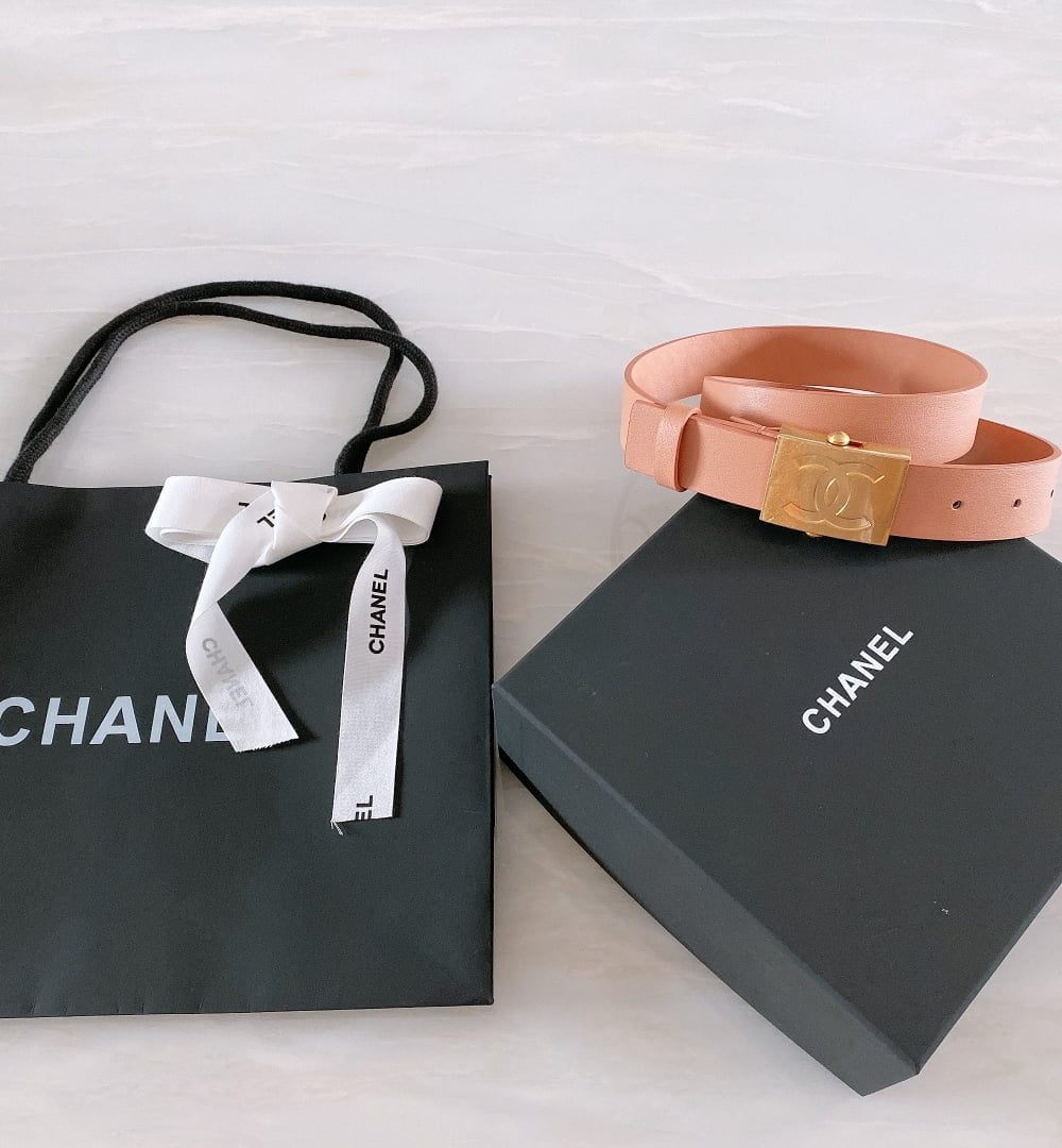 1:1 Replica Chanel Belt With Ribbon Buckle Dust Pink Women Belt