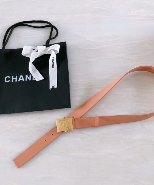 1:1 Replica Chanel Belt With Ribbon Buckle Dust Pink Women Belt