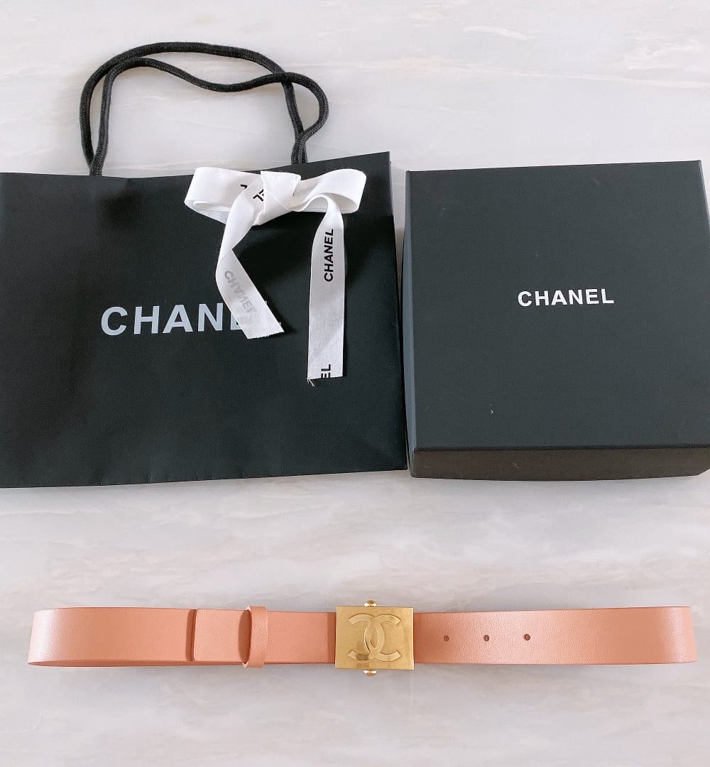1:1 Replica Chanel Belt With Ribbon Buckle Dust Pink Women Belt