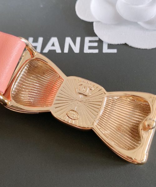 1:1 Replica Chanel Belt With Ribbon Buckle Pink Women Belt