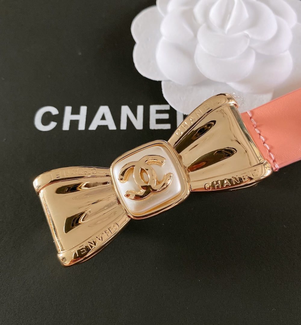 1:1 Replica Chanel Belt With Ribbon Buckle Pink Women Belt