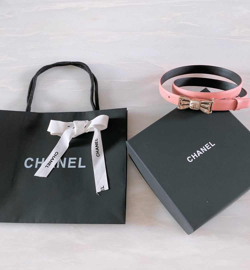 1:1 Replica Chanel Belt With Ribbon Buckle Pink Women Belt