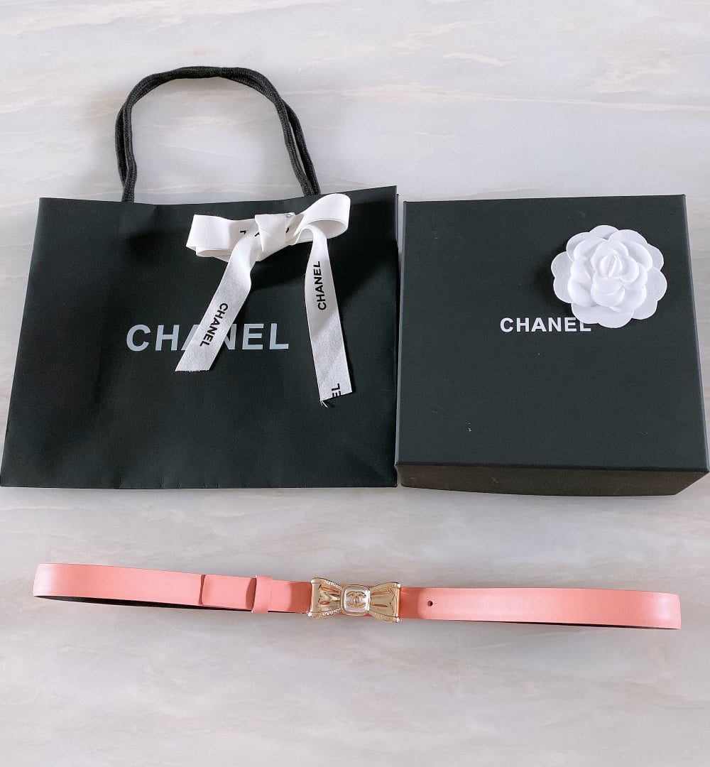 1:1 Replica Chanel Belt With Ribbon Buckle Pink Women Belt