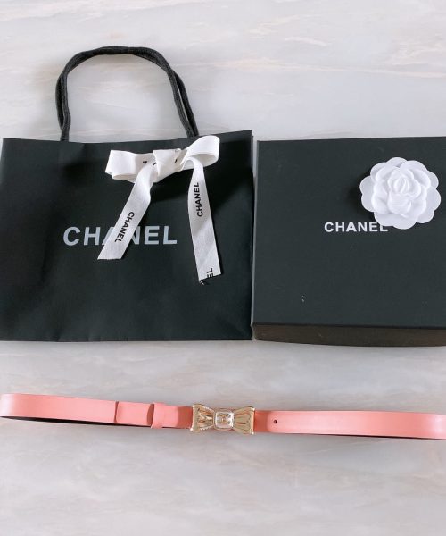 1:1 Replica Chanel Belt With Ribbon Buckle Pink Women Belt
