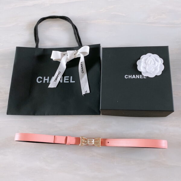 1:1 Replica Chanel Belt With Ribbon Buckle Pink Women Belt