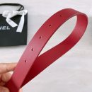 1:1 Replica Chanel Belt With Ribbon Buckle Red Women Belt