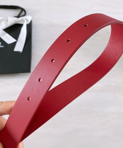 1:1 Replica Chanel Belt With Ribbon Buckle Red Women Belt