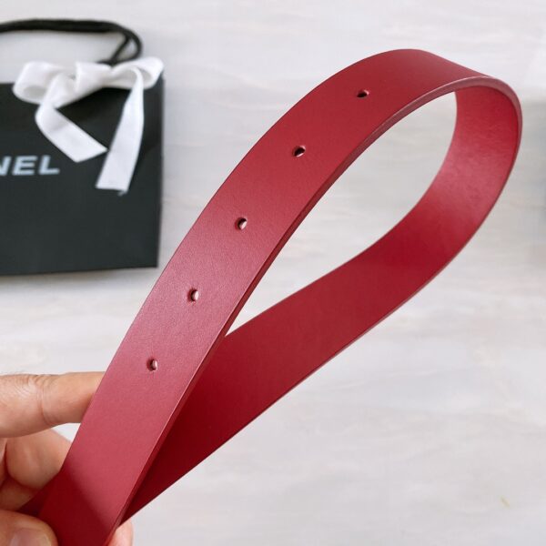 1:1 Replica Chanel Belt With Ribbon Buckle Red Women Belt