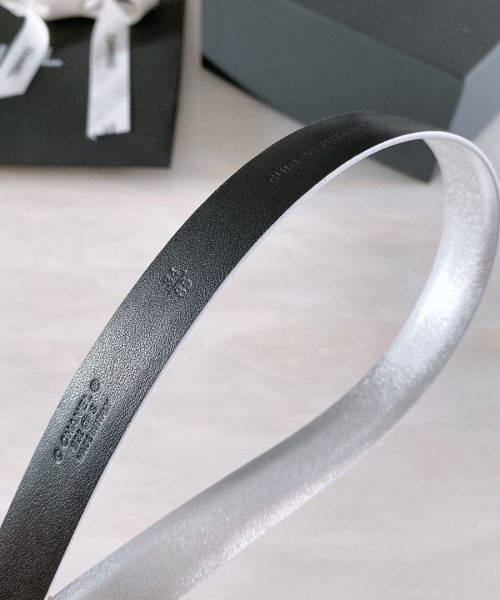 1:1 Replica Chanel Belt With Ribbon Buckle Silver Women Belt