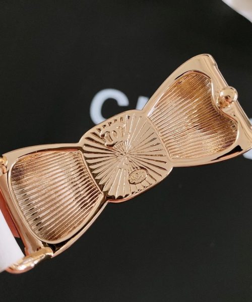 1:1 Replica Chanel Belt With Ribbon Buckle Silver Women Belt