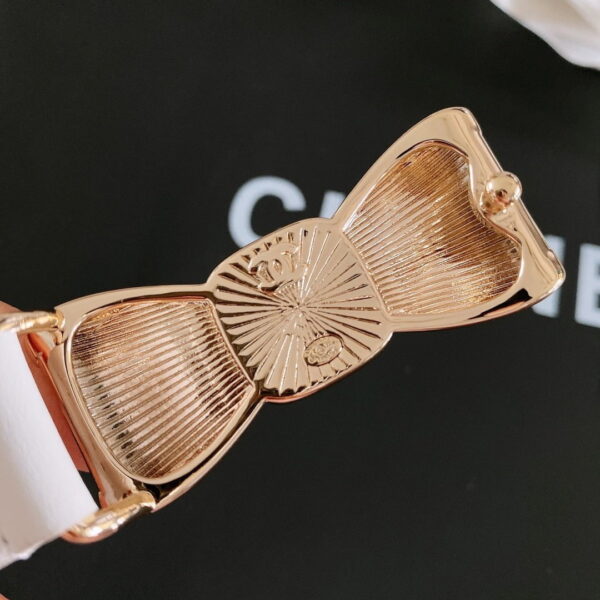 1:1 Replica Chanel Belt With Ribbon Buckle Silver Women Belt