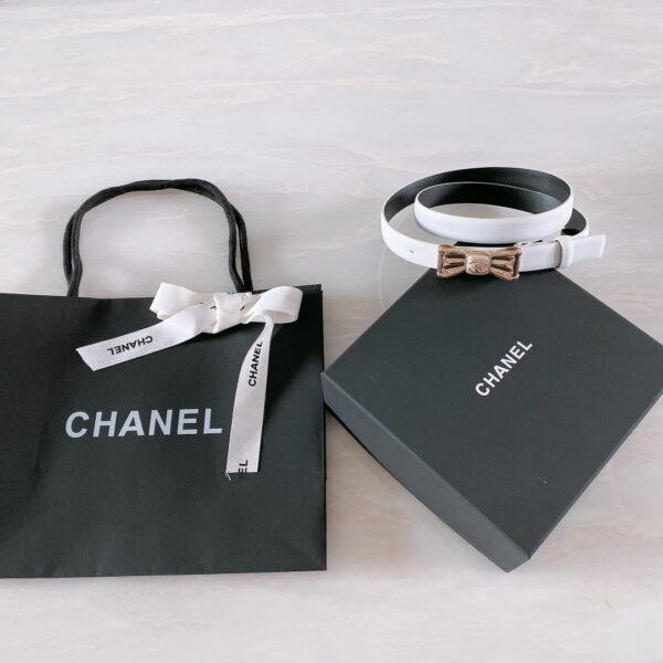 1:1 Replica Chanel Belt With Ribbon Buckle Silver Women Belt