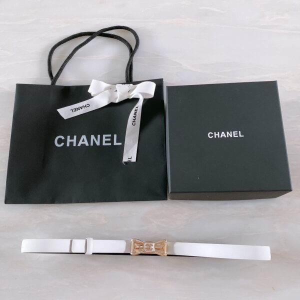 1:1 Replica Chanel Belt With Ribbon Buckle Silver Women Belt