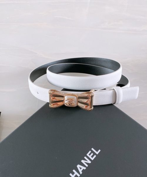 1:1 Replica Chanel Belt With Ribbon Buckle Silver Women Belt