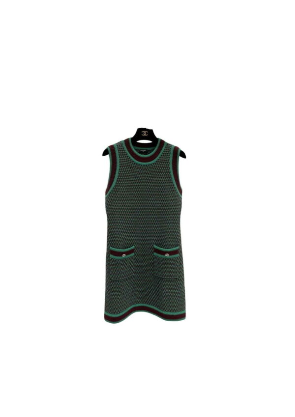 Chanel Bodycon Dress Green For Women