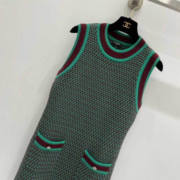 Chanel Bodycon Dress Green For Women