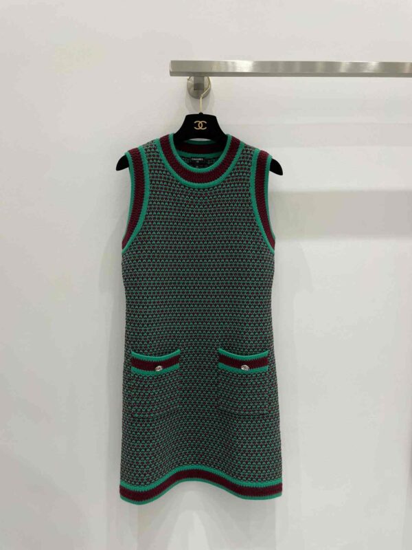 Chanel Bodycon Dress Green For Women