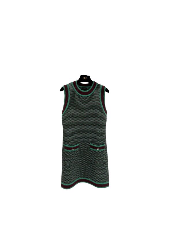 Chanel Bodycon Dress Green For Women