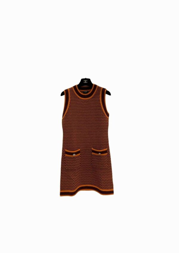Chanel Bodycon Dress Orange For Women
