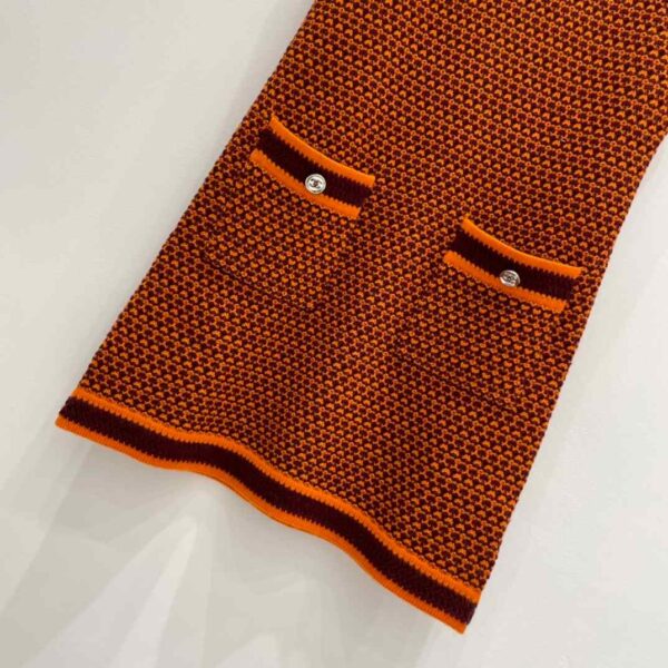 Chanel Bodycon Dress Orange For Women
