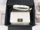 [REP 1:1] Chanel Boy Flapbag White For Women 7.9in/20cm