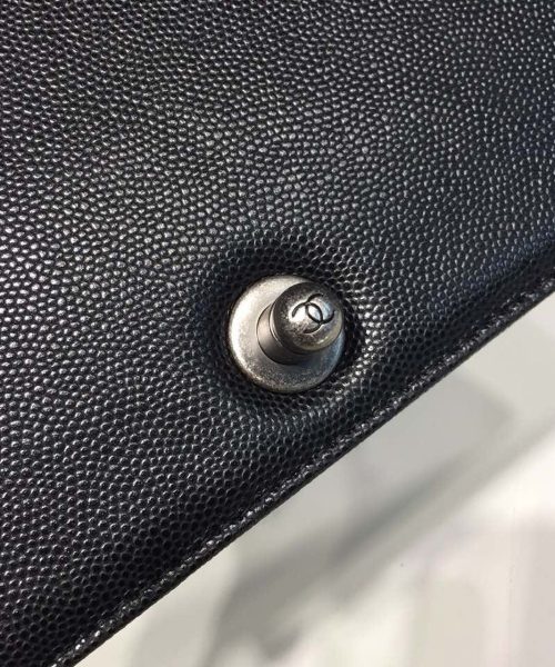 [REP 1:1] Chanel Boy Handbag Silver Hardware Black For Women, Women's Handbags, Shoulder And Crossbody Bags 9.8in/25cm A67086