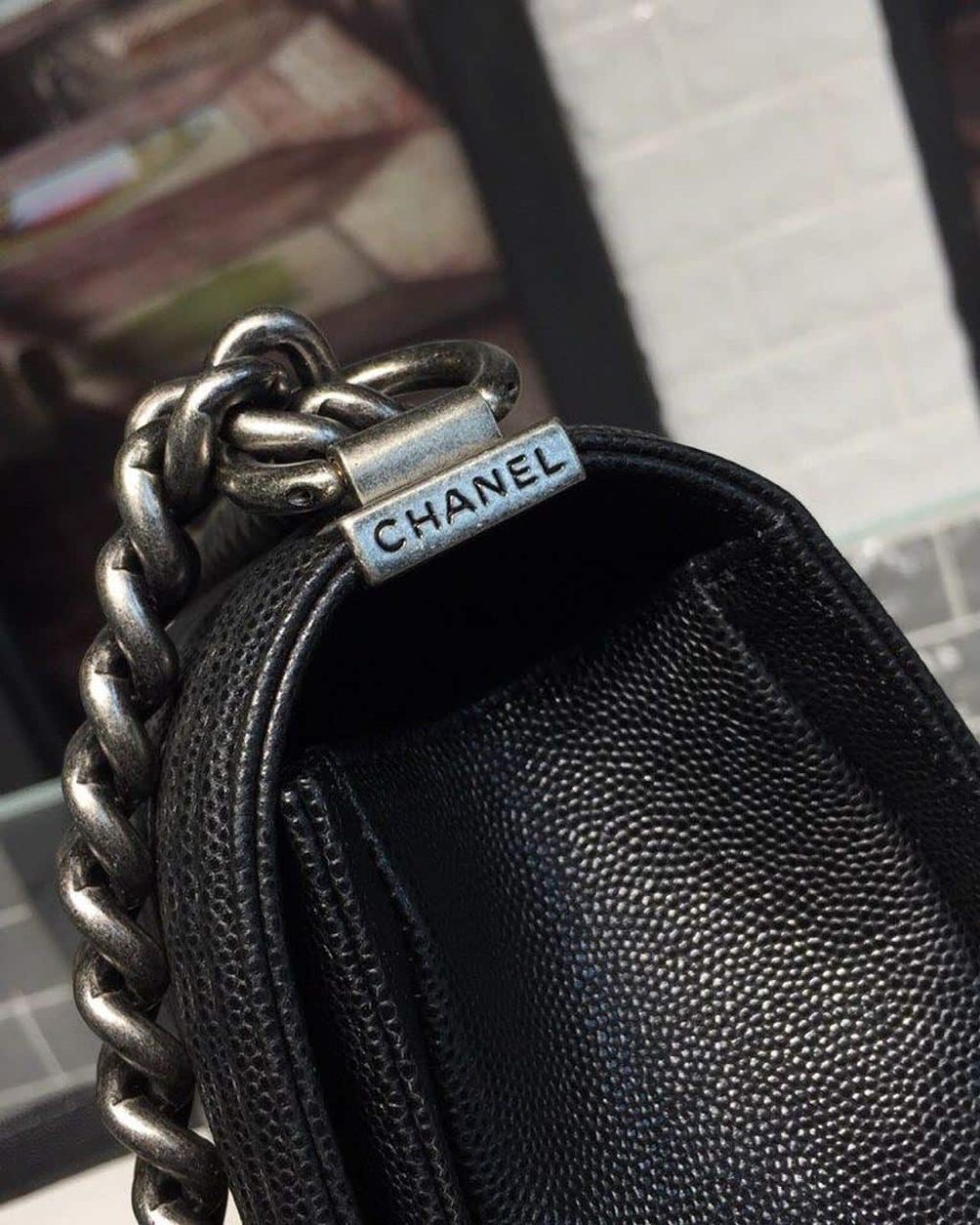 [REP 1:1] Chanel Boy Handbag Silver Hardware Black For Women, Women's Handbags, Shoulder And Crossbody Bags 9.8in/25cm A67086