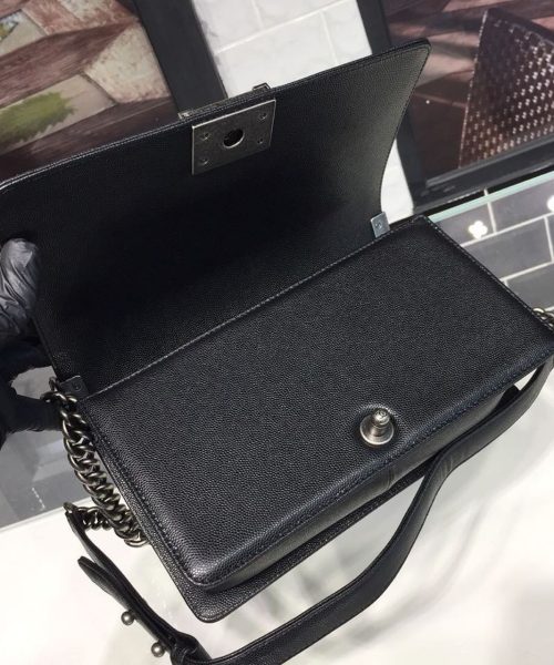 [REP 1:1] Chanel Boy Handbag Silver Hardware Black For Women, Women's Handbags, Shoulder And Crossbody Bags 9.8in/25cm A67086