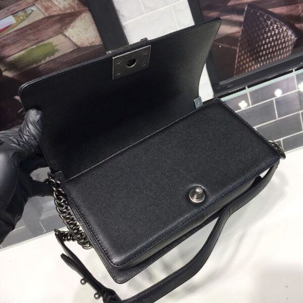 [REP 1:1] Chanel Boy Handbag Silver Hardware Black For Women, Women's Handbags, Shoulder And Crossbody Bags 9.8in/25cm A67086