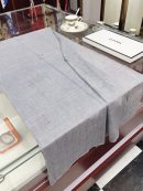 Chanel Cashmere Silk Rectangle Light Blue Scarf Large 200cm/78in 