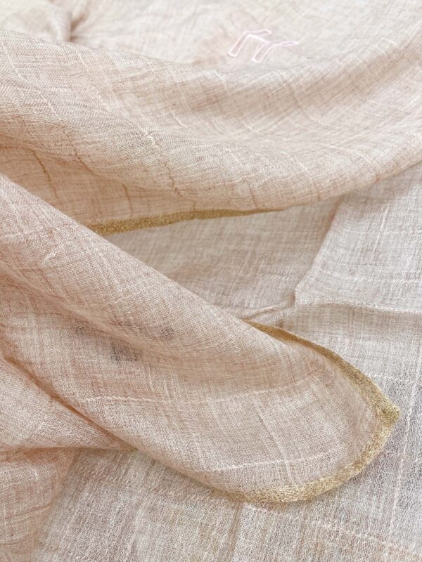 Chanel Cashmere Silk Rectangle Light Pink Scarf Large 200cm/78in 