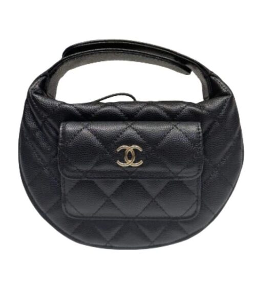 [REP 1:1] Chanel Caviar Quilted Mini Small Top Handle Bag White/Black For Women 16cm / 6.3in